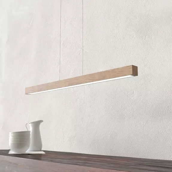 Lampenwelt Natürlich designte LED-Hängeleuchte Smal 12 W Letzte 2 Tage