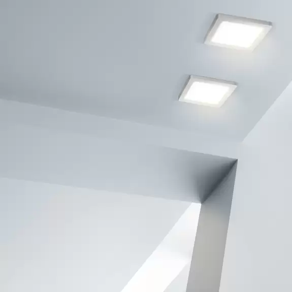 Lampenwelt LED-Panel Selesto, quadratisch, dimmbar, weiß Bis zu 50% Rabatt