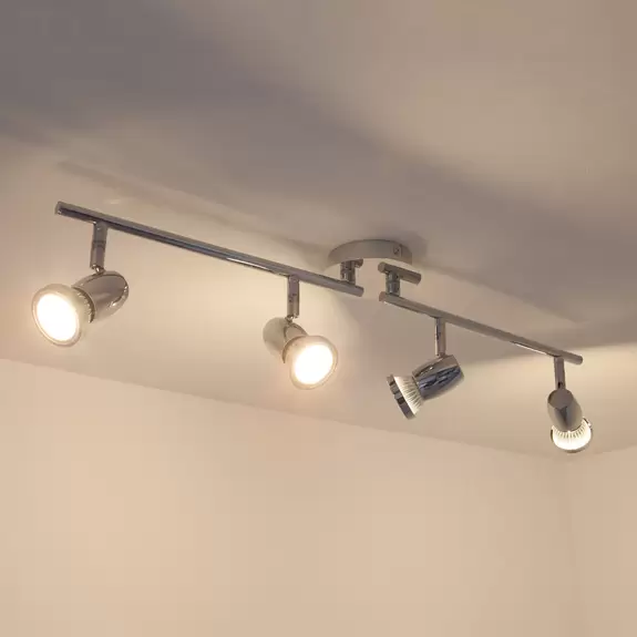 Lampenwelt Lindby Deckenlampe Arminius, 4-flg., 70 cm, chromfarben Nur noch ein Tag übrig
