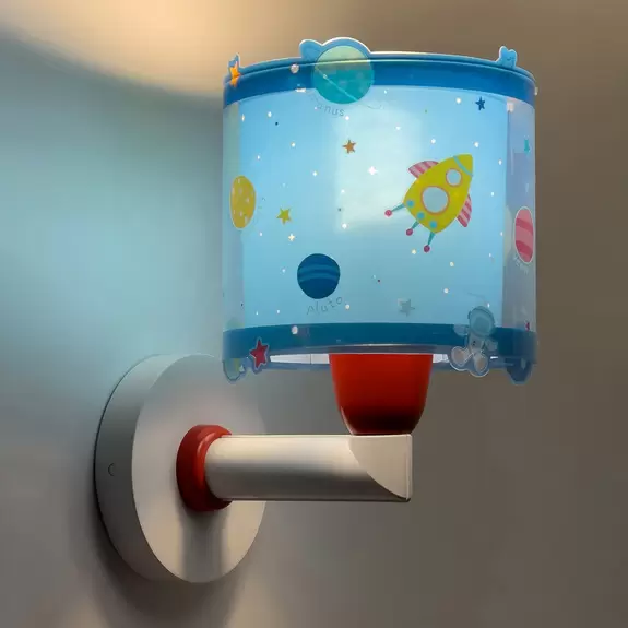 Lampenwelt Dalber Planets Kinder-Wandleuchte mit Stecker 50% Rabatt mit kostenlosem Versand
