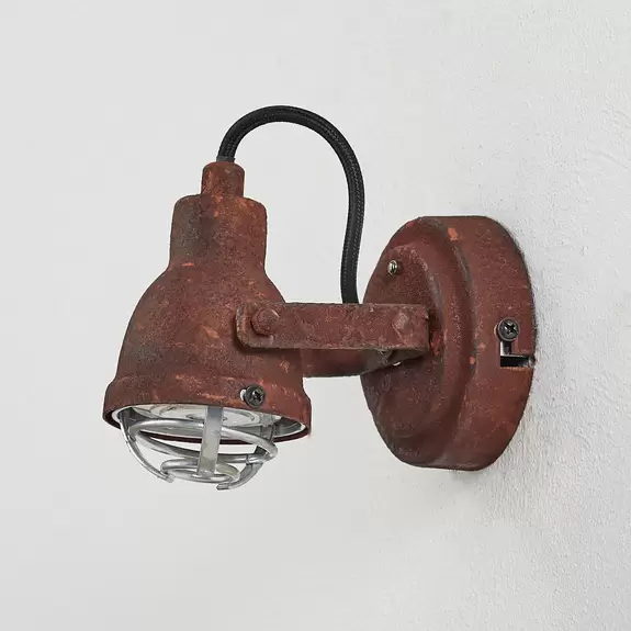 Lampenwelt Wandspot Bente rost Fabrikladen