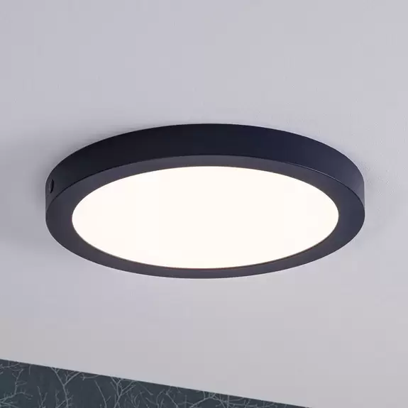 Lampenwelt Paulmann Abia LED-Panel Ø 30cm 2.700K nachtblau Begrenzt auf 3 Tage