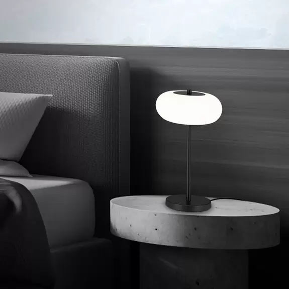 Lampenwelt LED-Tischleuchte Voco mit Touchdimmer, schwarz Günstiger Verkauf