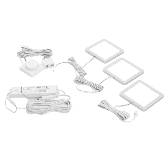 Lampenwelt Lindby Antony LED-Unterbauleuchte, 3er-Set, silber Limitierter Zeitrabatt