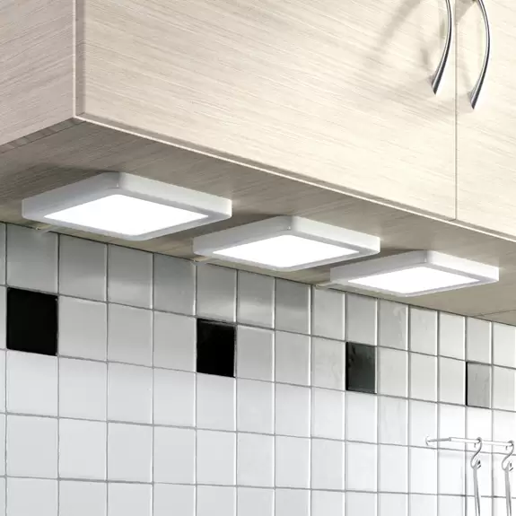 Lampenwelt Lindby Antony LED-Unterbauleuchte, 3er-Set, silber Limitierter Zeitrabatt