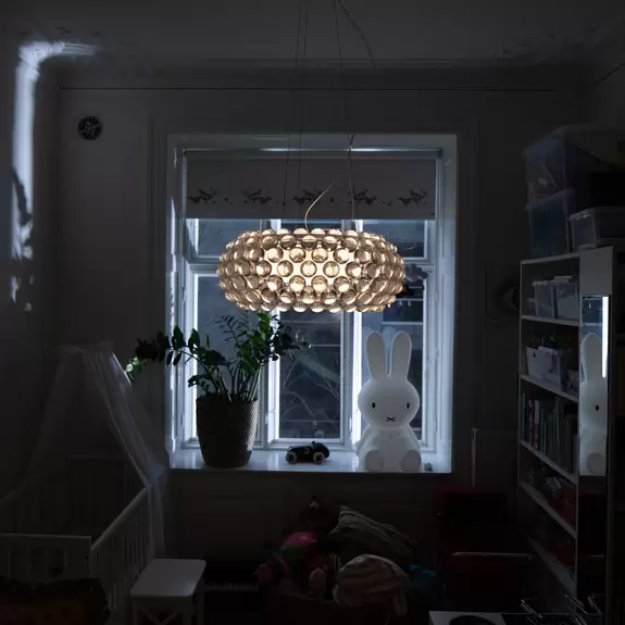 Lampenwelt Foscarini Caboche Plus media Pendellampe R7s, grau Bestseller