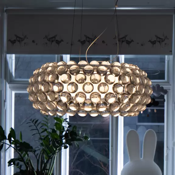 Lampenwelt Foscarini Caboche Plus media Pendellampe R7s, grau Bestseller