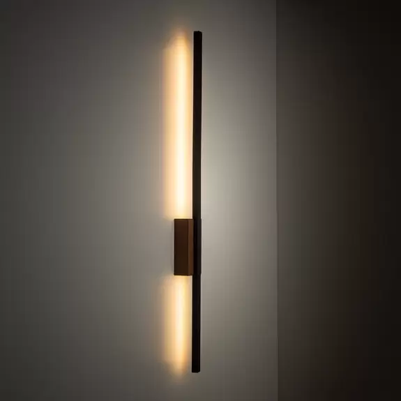 Lampenwelt LED-Wandleuchte Flash, indirekt, schwarz/nussbaum, 1-flammig Neueste Stile