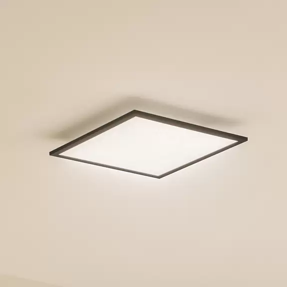 Lampenwelt Lindby LED-Panel Enhife, schwarz, 39,5x39,5 cm Bis zu 60% Rabatt
