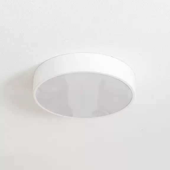 Lampenwelt Deckenleuchte Cleo 400, IP54, Ø 40 cm weiß Sonderangebot der Fabrik