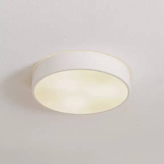 Lampenwelt Deckenleuchte Cleo 400, IP54, Ø 40 cm weiß Sonderangebot der Fabrik