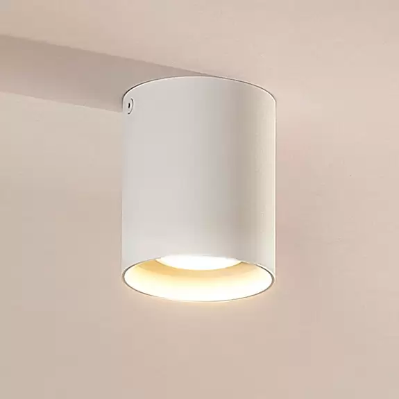 Lampenwelt Aufbau-Downlight Carson in Weiß Nur noch ein Tag übrig