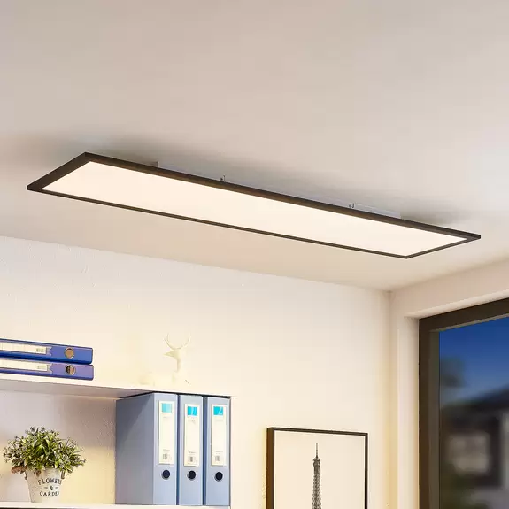 Lampenwelt Lindby Nelios LED-Deckenleuchte, CCT 120 x 30 cm 2025