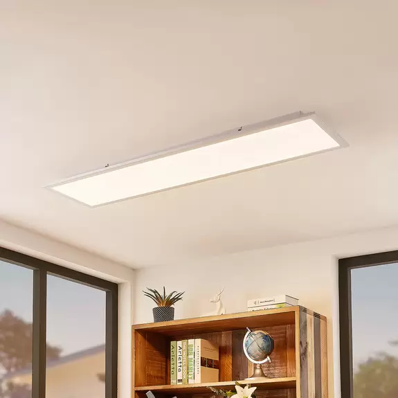 Lampenwelt Lindby Smart LED-Deckenpanel Kjetil 120 x 30 cm Tuya RGB CCT Online