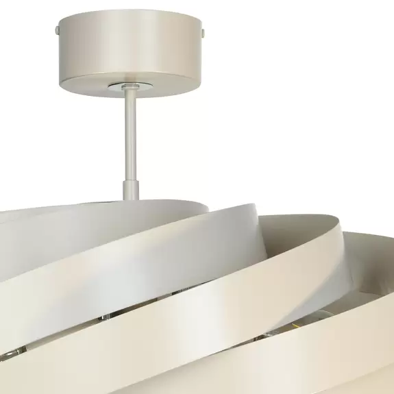 Lampenwelt Euluna Deckenleuchte Vento, beige, Ø 60 cm Günstiger Verkauf