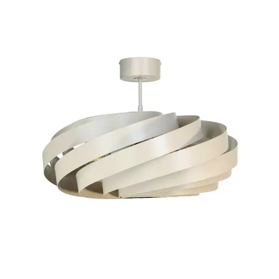 Lampenwelt Euluna Deckenleuchte Vento, beige, Ø 60 cm Günstiger Verkauf