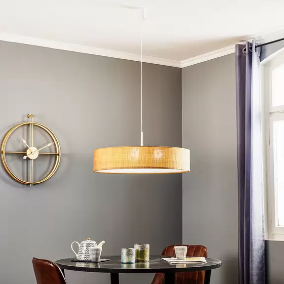 Lampenwelt Hängeleuchte Turda, Ø 65 cm, gold Meist gekauft