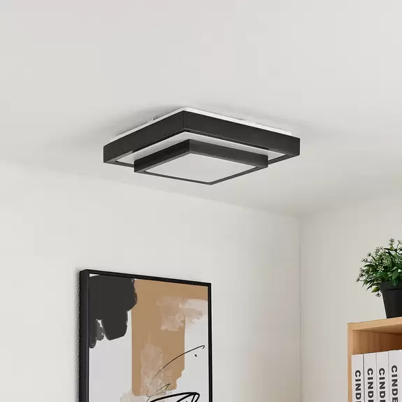 Lampenwelt Lindby Vilho LED-Deckenleuchte, eckig, 32 cm Flash Sale