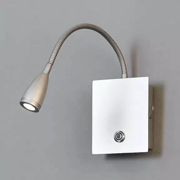 Lampenwelt Dimmbare LED-Wandleuchte Torin, silbergrau Cyber Monday
