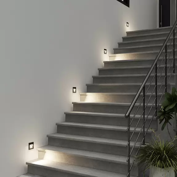 Lampenwelt Arcchio Wandeinbaulampe Zamo, Lichtauslass konisch, schwarz Große Rabatte