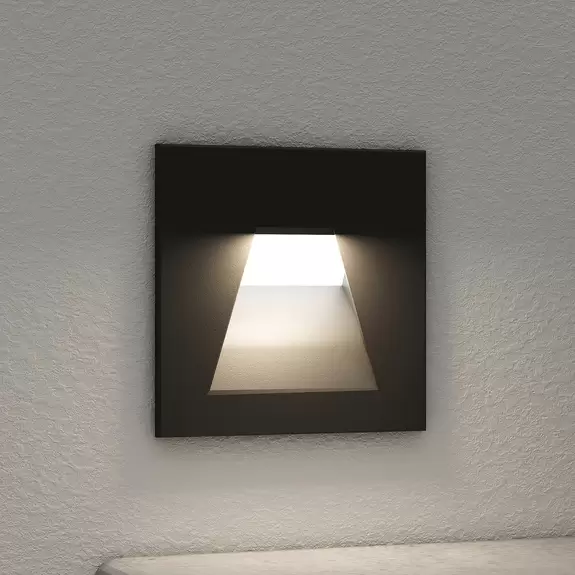 Lampenwelt Arcchio Wandeinbaulampe Zamo, Lichtauslass konisch, schwarz Große Rabatte