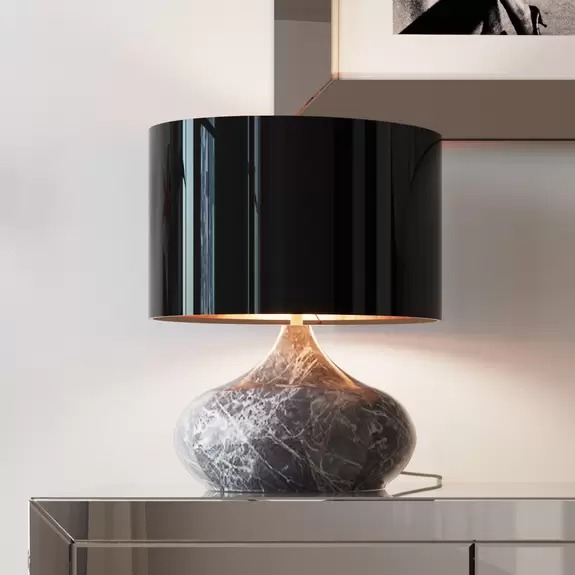 Lampenwelt KARE Mamo Deluxe Tischleuchte, grau Kauf eins, bekomm eins gratis