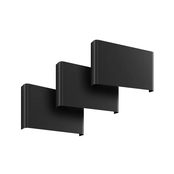 Lampenwelt Wandleuchte Haga, 3er-Set, graphit, G9, up/down, 15 cm hoch Letzte 2 Tage