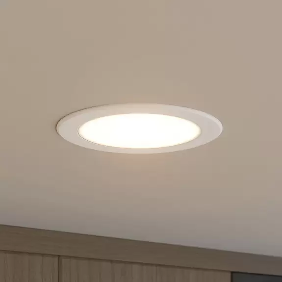 Lampenwelt Prios LED-Einbaustrahler Rida, 14,5 cm, 12 W, CCT, dimmbar Letzter Tag