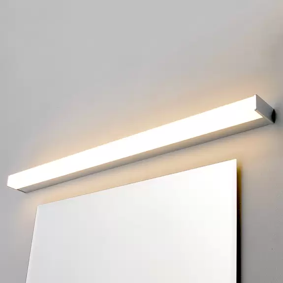 Lampenwelt LED-Bad- und Spiegelleuchte Philippa, eckig, 88cm, chrom Verkauf
