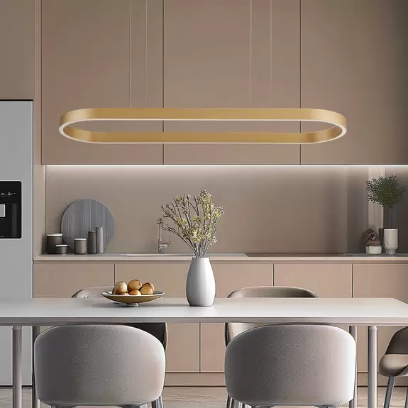 Lampenwelt Lucande Smart LED-Hängeleuchte Melinay, gold, CCT, Tuya Angebote