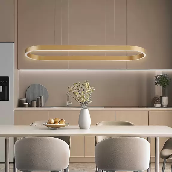 Lampenwelt Lucande Smart LED-Hängeleuchte Melinay, gold, CCT, Tuya Angebote