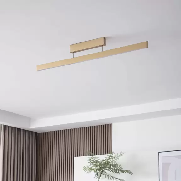 Lampenwelt Lucande Smart LED-Deckenleuchte Mylosh, gold, CCT, Tuya Limitierter Zeitrabatt