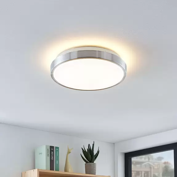 Lampenwelt Lindby Emelie LED-Deckenlampe, rund, 27 cm Sonderangebot