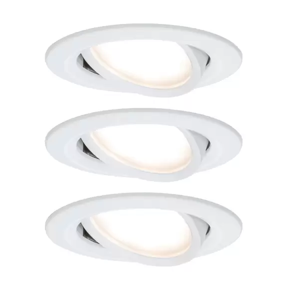 Lampenwelt Paulmann 3er Spot Nova Coin rund schwenkbar, weiß Flash Sale
