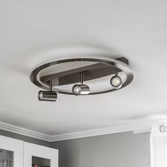 Lampenwelt Lindby Berisha LED-Deckenlampe, 4-flammig, nickel Zeitlich begrenztes Angebot