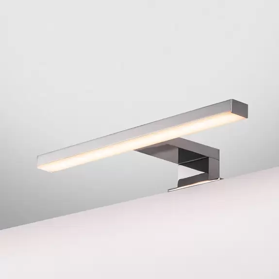 Lampenwelt SLV Dorisa LED-Klemm-Wandleuchte Breite 30cm chrom Letzte 2 Tage