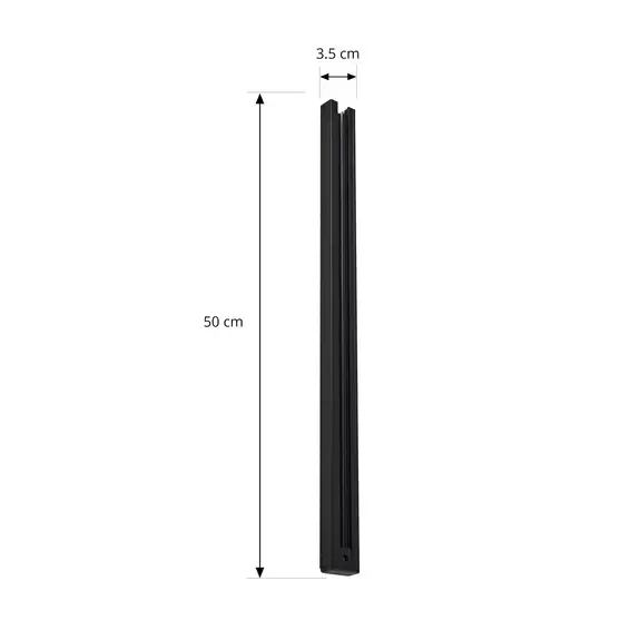 Lampenwelt Lindby Stromschiene Linaro, 50 cm, schwarz, 1-Phasen-System Meist gekauft