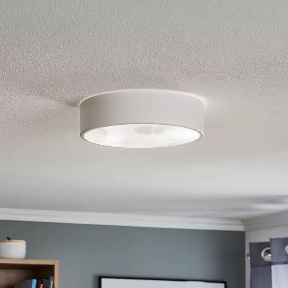 Lampenwelt Deckenleuchte Cleo 300, IP54, Ø 30 cm weiß Valentinstagsangebot
