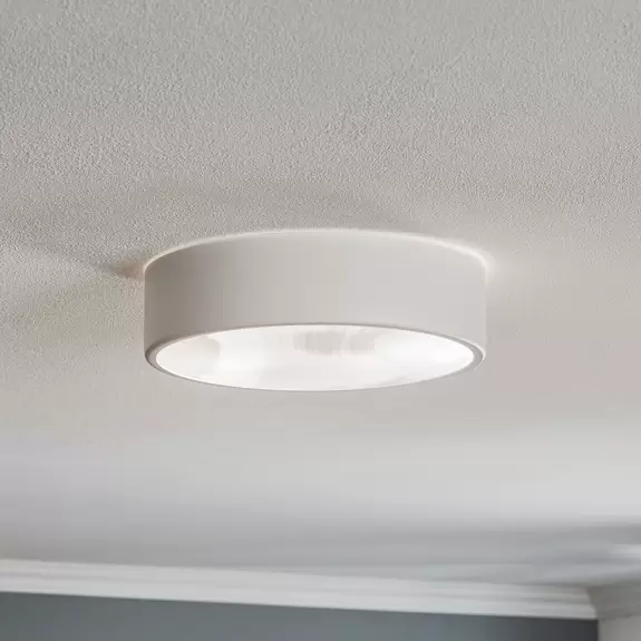 Lampenwelt Deckenleuchte Cleo 300, IP54, Ø 30 cm weiß Valentinstagsangebot