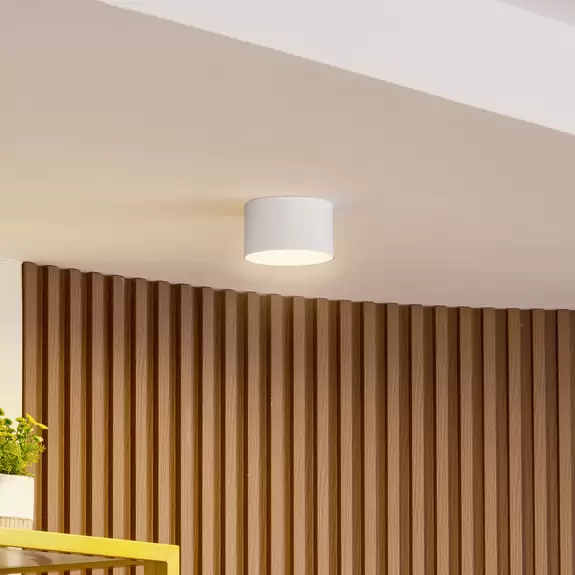 Lampenwelt Lindby LED-Strahler Nivoria, 11 x 6,5 cm, sandweiß, Alu Top Angebot