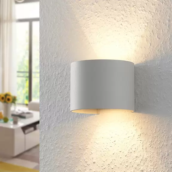 Lampenwelt Arcchio Wandleuchte Zuzana, rund, weiß, G9, 13 cm breit JETZT KAUFEN
