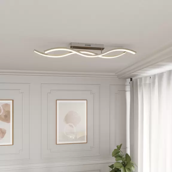 Lampenwelt Lucande Mairia LED-Deckenleuchte, wellenförmig Zeitbegrenzte Promotion