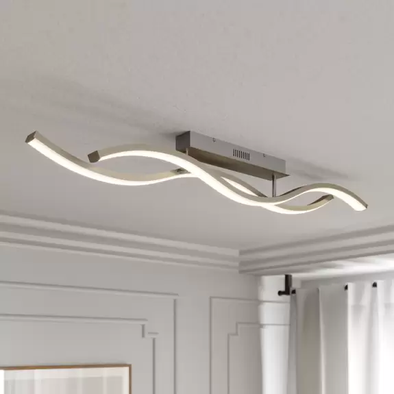 Lampenwelt Lucande Mairia LED-Deckenleuchte, wellenförmig Zeitbegrenzte Promotion