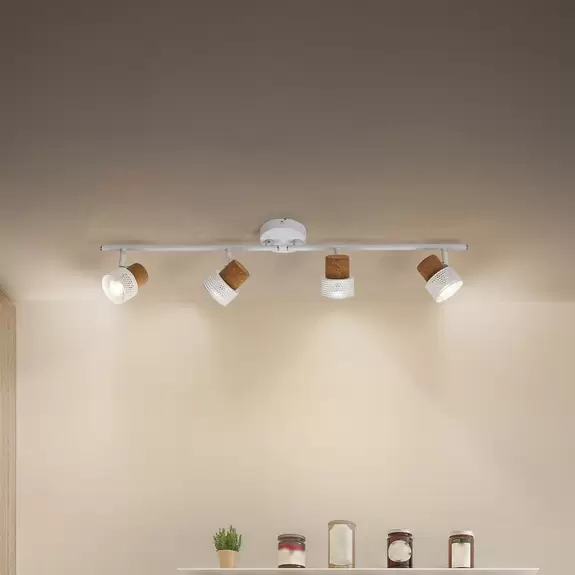 Lampenwelt LEDVANCE LED-Deckenspot Cork, GU10, 4-fl.,, dimmbar, weiß Bis zu 60% Rabatt