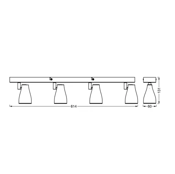 Lampenwelt LEDVANCE Pear LED-Anbauspot GU10 4-flammig weiß Discount Store für neue Produkte