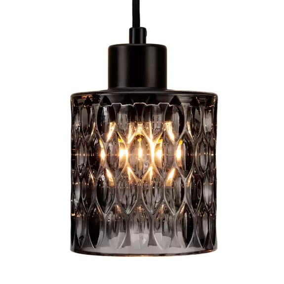 Lampenwelt Pauleen Gleaming Magic Hängellampe mit Rauchglas 50% Rabatt mit kostenlosem Versand