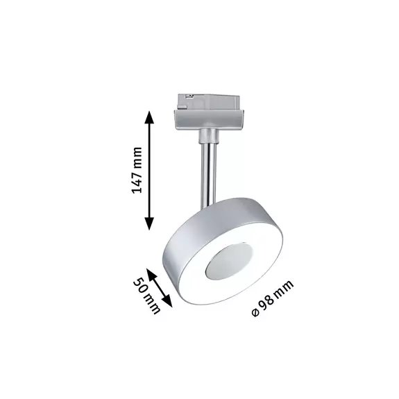 Lampenwelt Paulmann URail Circle LED-Spot rund 2.700K chrom Günstiger Verkauf