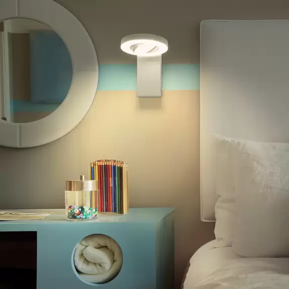 Lampenwelt LEDVANCE LED-Wandstrahler Saturn CCT, Schalter, weiß Kostenloser Versand