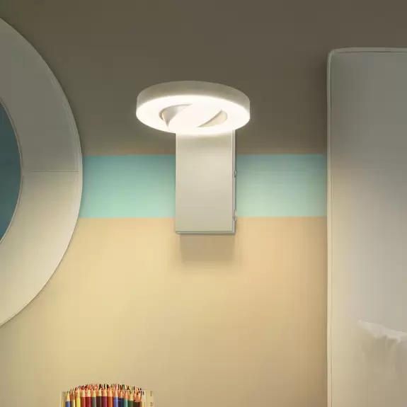 Lampenwelt LEDVANCE LED-Wandstrahler Saturn CCT, Schalter, weiß Kostenloser Versand