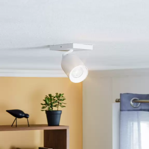 Lampenwelt Arcchio Strahler Brinja, eckig, weiß, 1-flg., Alu, GU10 Flash Sale